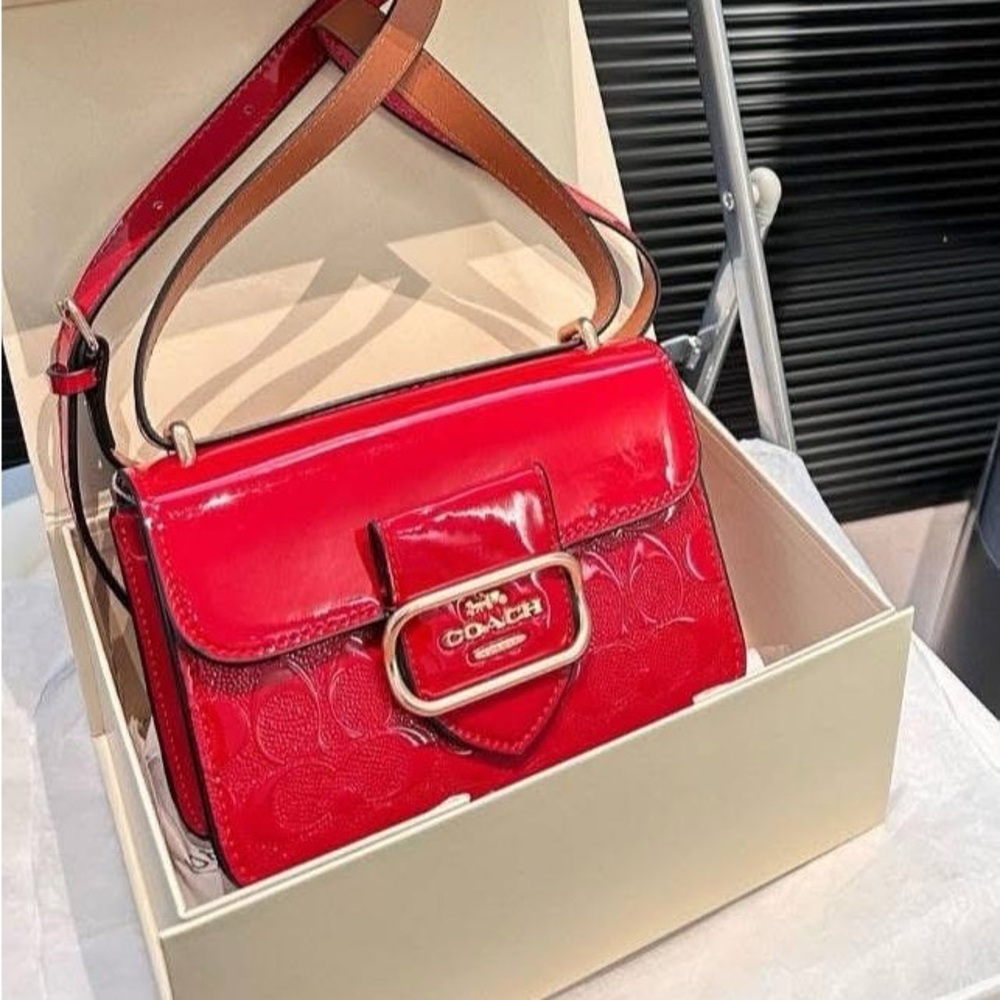 Cherry red Coach bag